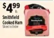 Pioneer Supermarkets Smithfield cooked ham offer