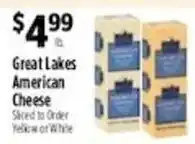 Pioneer Supermarkets Great Lakes American Cheese offer