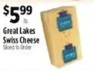 Pioneer Supermarkets Great Lakes Swiss Cheese offer