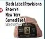 Pioneer Supermarkets Black Label Provisions Reserve New York Corned Beef offer