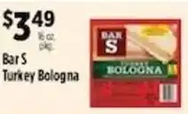 Pioneer Supermarkets Bar S turkey bologna offer