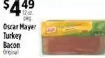 Pioneer Supermarkets Oscar Mayer turkey bacon original offer