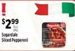 Pioneer Supermarkets Sugardale sliced pepperoni offer