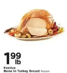Cub Foods Festive Bone In Turkey Breast frozen offer