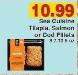 Piggly Wiggly Sea Cuisine Tilapia, Salmon or Cod Fillets offer