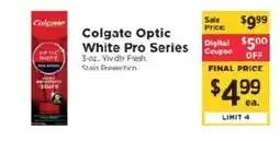 ShopRite Colgate Optic White Pro Series offer