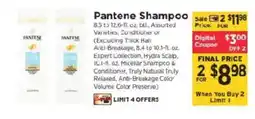 ShopRite Pantene shampoo offer