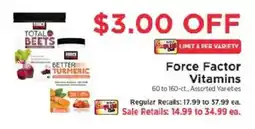 ShopRite Force Factor Vitamins offer