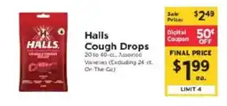 ShopRite Halls Cough Drops offer
