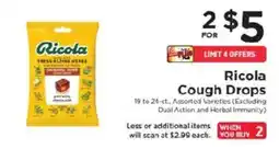 ShopRite Ricola Cough Drops offer