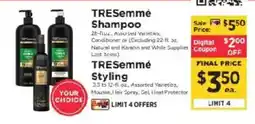 ShopRite Tresemme Shampoo offer