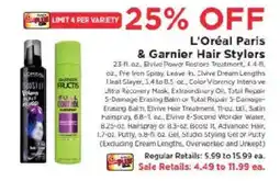 ShopRite L'Oreal Paris & Garnier Hair Stylers offer
