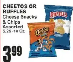 Food Universe Cheetos or Ruffles Cheese Snacks & Chips Assorted offer