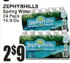 Food Universe Zephyrhills spring water offer