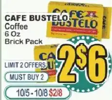 Food Universe Cafe Bustelo Coffee offer