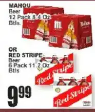 Food Universe Mahou beer or red stripe beer offer