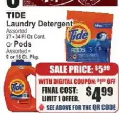 Food Universe Tide laundry detergent offer