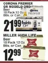 Food Universe Corona Premier or Modelo Oro Beer offer