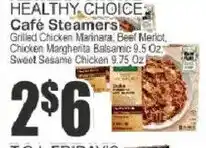 Food Universe Healthy Choice CafΓ© Steamers offer