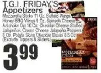 Food Universe T.G.I. Friday's Appetizers offer