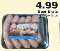 Piggly Wiggly Fox Bros Beer Brats offer