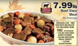 Piggly Wiggly Certified Angus Beef Beef Stew Meat offer