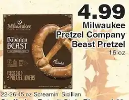 Piggly Wiggly Milwaukee Pretzel Company Beast Pretzel offer
