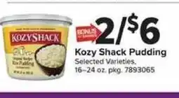 Giant Food Kozy Shack Pudding offer