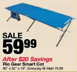 Bi-Mart Rio Gear Smart Cot offer