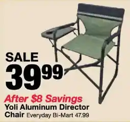 Bi-Mart Yoli Aluminum Director Chair offer
