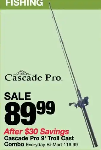 Cascade Pro 9' Troll Cast Combo