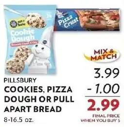 Reasors Pillsbury cookies, pizza dough or pull apart bread offer
