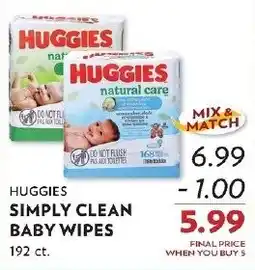 Reasors Huggies simply clean baby wipes offer