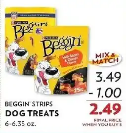 Reasors Beggin' strips dog treats offer