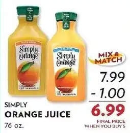 Reasors Simply orange juice offer