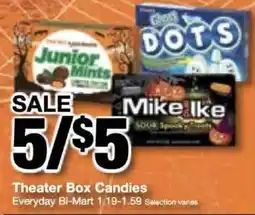 Bi-Mart Theater Box Candies offer