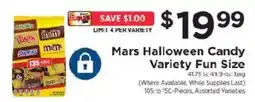 ShopRite Mars Halloween Candy Variety Fun Size offer