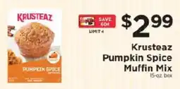 ShopRite Krusteaz pumpkin spice muffin mix offer