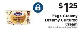 ShopRite Fage Creamy Dreamy Cultured Cream offer