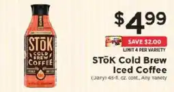 ShopRite Stok cold brew iced coffee offer