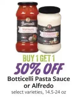 Fareway Botticelli Pasta Sauce or Alfredo offer