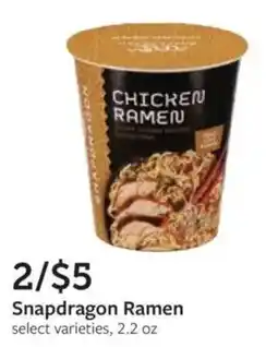 Fareway Snapdragon Ramen offer