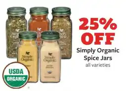 Fareway Simply Organic Spice Jars offer