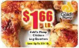 Super One Foods Gold'n Plump Chicken Leg Quarters offer