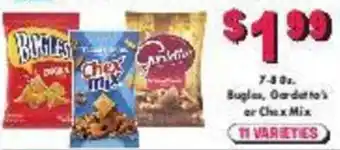 Bugles, Gardetto's or Chex Mix