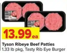 Shop 'n Save Tyson Ribeye Beef Patties offer