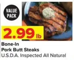 Shop 'n Save Bone-In Pork Butt Steaks offer