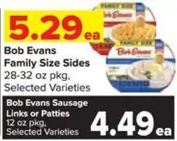 Shop 'n Save Bob Evans Family Size Sides offer