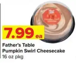 Shop 'n Save Father's Table Pumpkin Swirl Cheesecake offer
