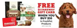 Fareway FreshPet Products offer
